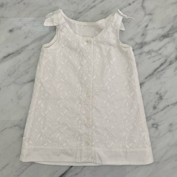 Janie and Jack Embroidered White Dress - Picture 4 of 12